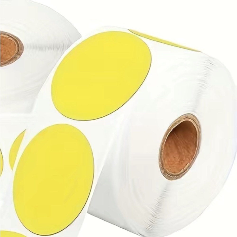 Special listing @tryan920 200 Custom 2” Stickers w/ Your Poshmark QR Code/Yellow